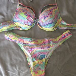 Victoria’s Secret neon push-up bikini
